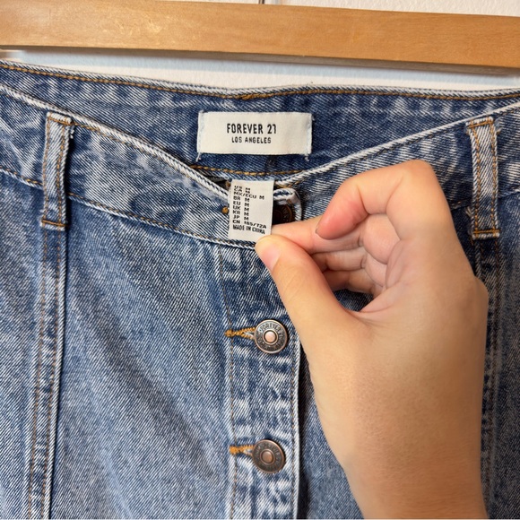 Forever 21 Denim Mini Skirt - Picture 3 of 3